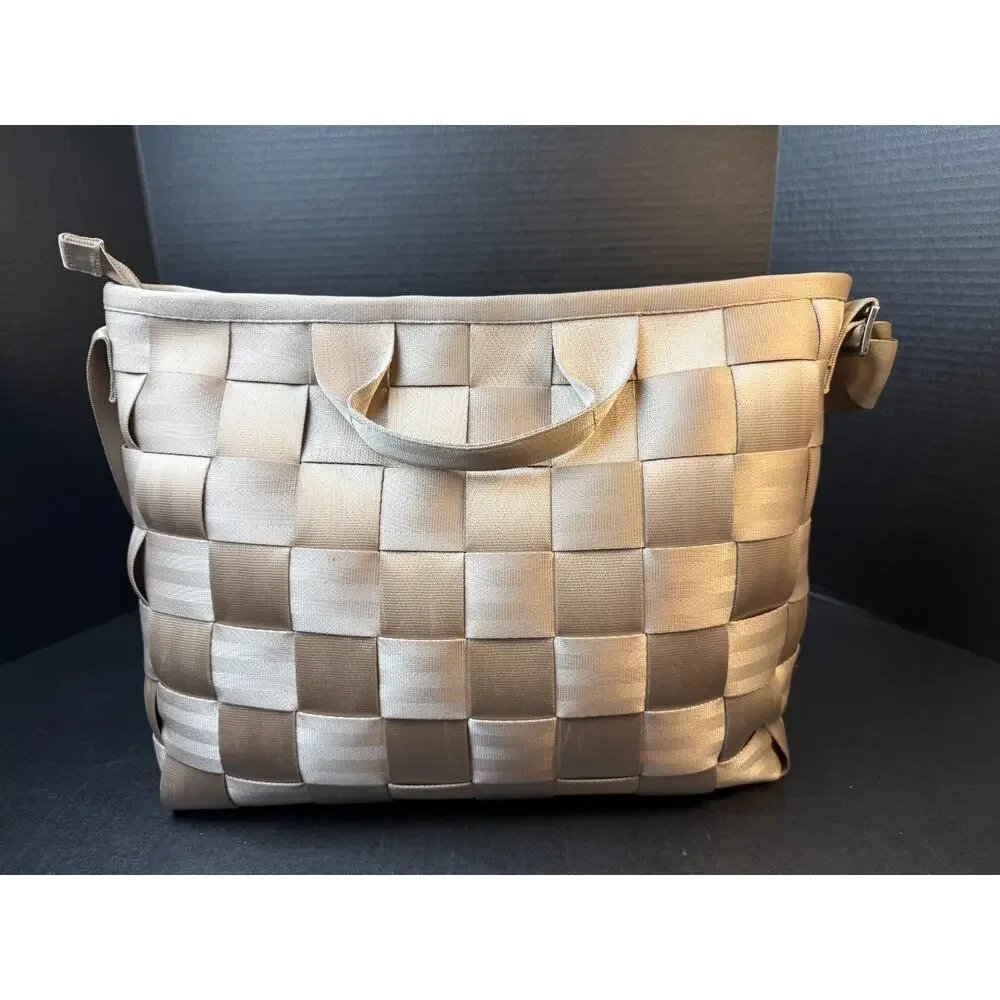 Harveys The Original Seatbelt Laptop Tote Bag Champagne Beige
